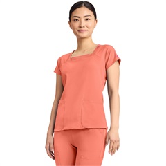 AMP Square Neck Scrub Top